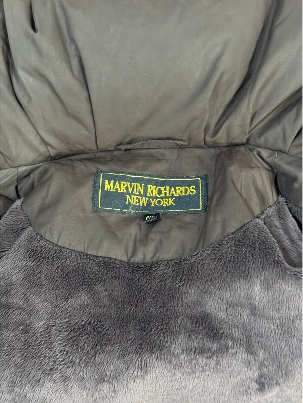 Marvin Richards New York Brown Long Puffer Coat - Picture 5 of 6